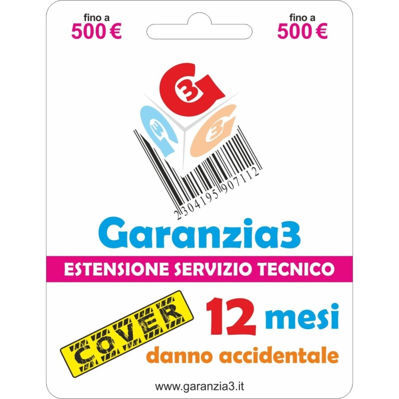 Garanzia3 Cover Estensione Servizio Tecnico Fino a 500