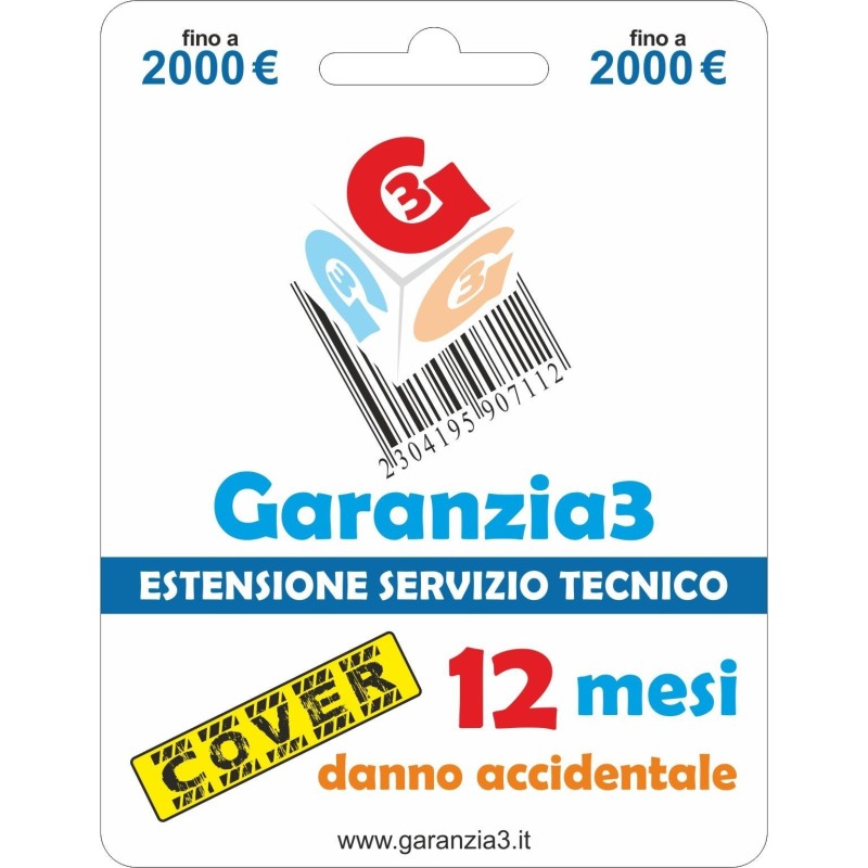 Garanzia3 Cover Estensione Servizio Tecnico Fino a 2000