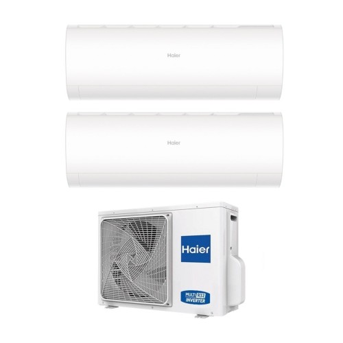 Climatizzatore Condizionatore Haier Dual Split Inverter serie PEARL 9+12 con 2U50S2SM1FA R-32 Wi-Fi Integrato 9000+12000