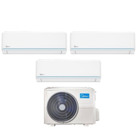 Climatizzatore Condizionatore Midea Trial Split Inverter serie EVOLUTION 9+9+12 con M4OE-28HFN8-Q R-32 Wi-Fi Optional 9000+9000+