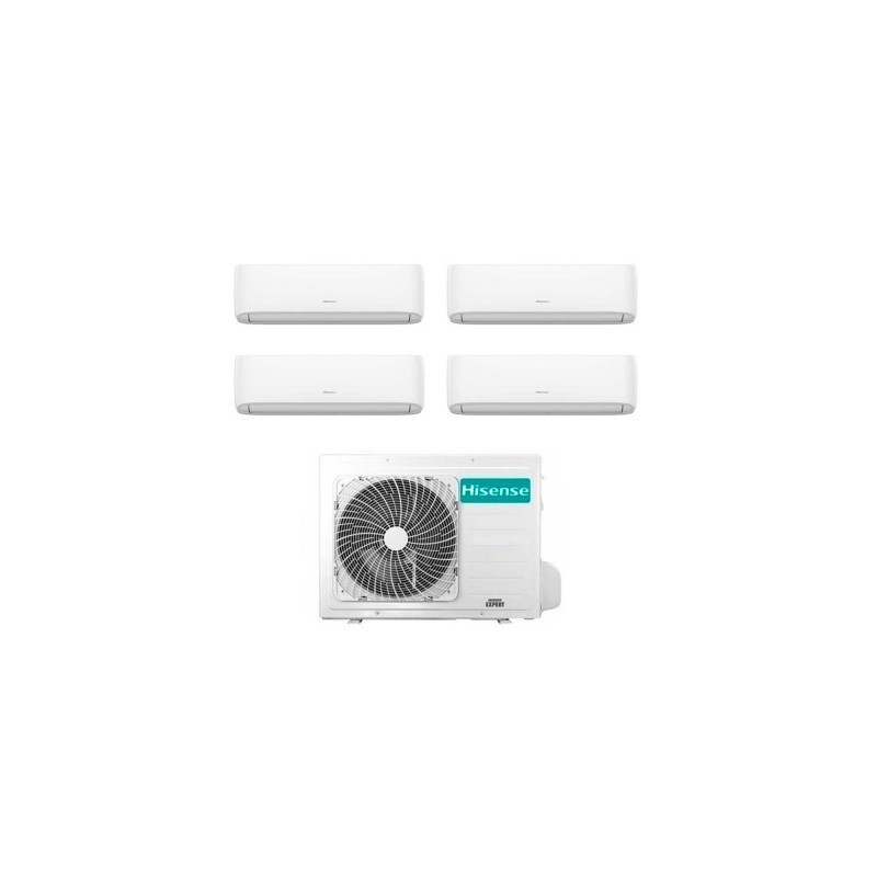 Climatizzatore Condizionatore Hisense Quadri Split Inverter serie HI-COMFORT 9+9+9+12 con 4AMW105U4RAA R-32 Wi-Fi Integrato 9000