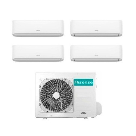 Climatizzatore Condizionatore Hisense Quadri Split Inverter serie HI-COMFORT 9+9+9+12 con 4AMW105U4RAA R-32 Wi-Fi Integrato 9000