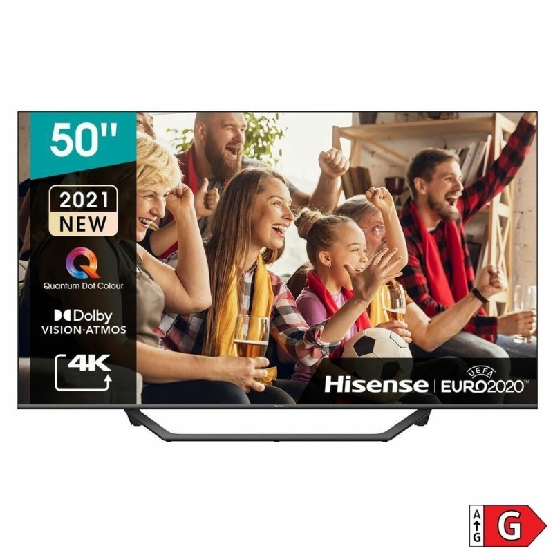 HISENSE Smart TV 50 Pollici 4K Ultra HD Display QLED DVB-T2 Classe G Wifi LAN - 50A7GQ