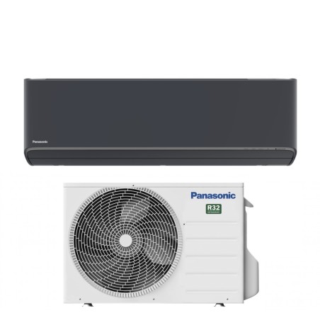 Climatizzatore Condizionatore Panasonic Inverter Serie Etherea Dark 9000 Btu CS-XZ25XKEW-H R-32 Wi-Fi Integrato Colore Grigio Gr