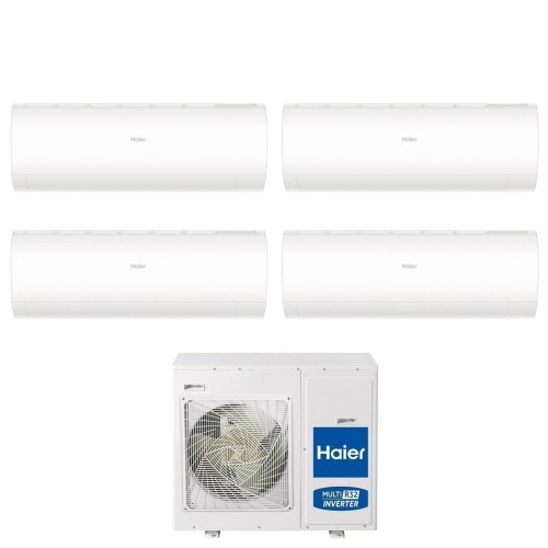 Climatizzatore Condizionatore Haier Quadri Split Inverter serie PEARL 9+9+9+12 con 4U75S2SR2FA R-32 Wi-Fi Integrato 9000+9000+90