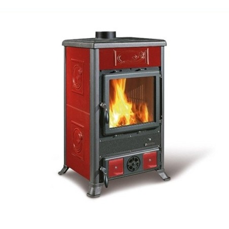 Stufa A Legna In Ghisa Modello ROSSELLA R1 8,8 KW La Nordica Extraflame Bordeaux