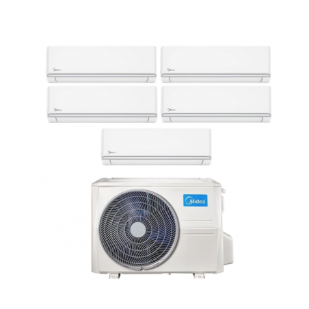 Climatizzatore Condizionatore MIDEA Penta Split serie XTREME Inverter da 9000+9000+9000+9000+9000 con M5O-42FN8 Wi-Fi Integrato 9+9+9+9+9 A++/A+