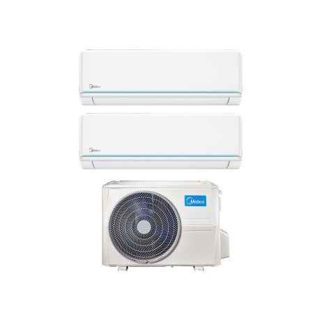 Climatizzatore Condizionatore MIDEA Dual Split serie EVOLUTION Inverter da 9000+9000 btu con M2OG-14HFN8 -Q R-32 WI-FI INTEGRATO 9+9 A++/A+