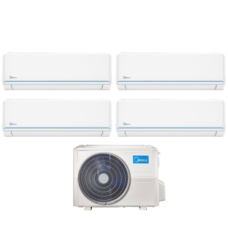 Climatizzatore Condizionatore MIDEA Quadri Split serie EVOLUTION Inverter da 9000+9000+9000+9000 btu con M4OE-28HFN8 Q R-32 WI-FI INTEGRATO 9+9+9+9 A++/A+