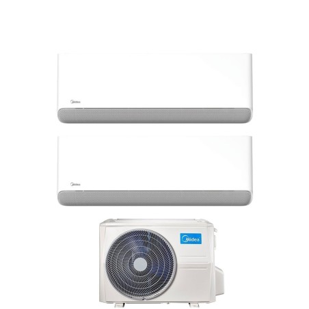 Climatizzatore Condizionatore MIDEA Dual Split serie BREEZELESS+ 9000+12000 con M3OG-21HFN8-Q R-32 Wi-Fi Integrato 9+12 A++/A+