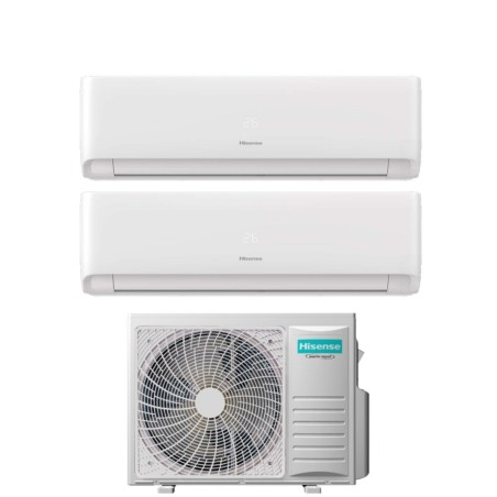 Climatizzatore Condizionatore HISENSE Dual Split serie ECOSENSE Inverter da 9000+9000 btu con 2AMW42U4RGC R-32 Wi-Fi Integrato 9+9 A++/A+