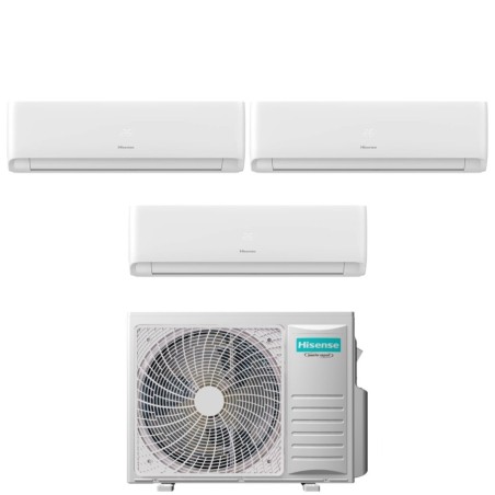 Climatizzatore Condizionatore HISENSE Trial Split serie ECOSENSE Inverter  da 9000+9000+9000 btu con 3AMW62U4RJC R-32 Wi-Fi Integrato 9+9+9 A++/A+