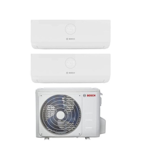 Climatizzatore Condizionatore Bosch Dual split serie Climate 3000i inverter da 9000+12000 Btu con MS 18 OUE Wi-Fi Optional R-32 9+12 A++/A+