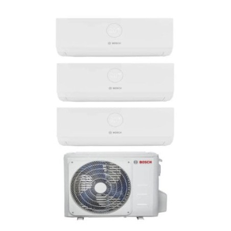 Climatizzatore Condizionatore BOSCH Trial split serie CLIMATE 3000i inverter da 9000+9000+9000 Btu con CL5000M 79/3 E Wi-Fi Optional R-32 9+9+9 A++/A+