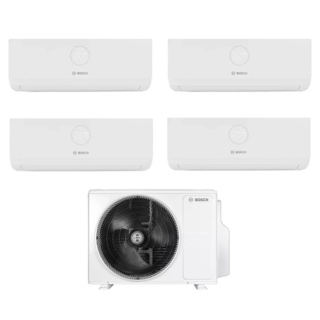 Climatizzatore Condizionatore BOSCH Quadri split serie CLIMATE 3000i inverter da 7000+7000+7000+7000 Btu con CL5000M 82/4 E Wi-Fi Optional R-32 7+7+7+7 A++/A+