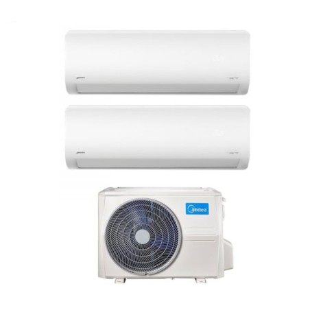 Climatizzatore Condizionatore MIDEA Dual Split serie XTREME Inverter da 12000+18000 con M4O-36FN8 Wifi Integrato 12+18 A++/A+