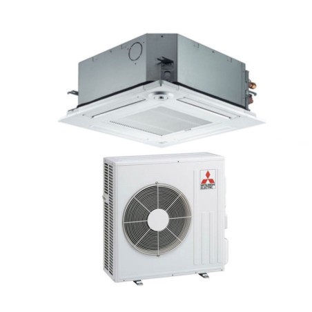 Climatizzatore Condizionatore MITSUBISHI Electric 21000 CASSETTA Serie SLZ-M60FA Con Griglia E Telecomando Incluso R-32 WI-FI OPTIONAL A++/A+