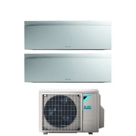 Climatizzatore Condizionatore DAIKIN BLUEVOLUTION Dual split serie EMURA WHITE III Inverter da 7000+12000 btu con 2MXM40A WI-FI INTEGRATO R-32 7+12 A+++/A++