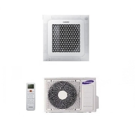 Climatizzatore Condizionatore Samsung A 4 Vie A Cassetta Inverter Windfree 48000 Btu AC0140NN4DKH A++/A+ Con Pannello e Comando A Filo Trifase