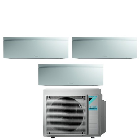 Climatizzatore Condizionatore DAIKIN BLUEVOLUTION Trial split serie EMURA WHITE III Inverter da 7000+15000+15000 btu con 3MXM68N WI-FI INTEGRATO R-32 7+15+15 A+++/A++