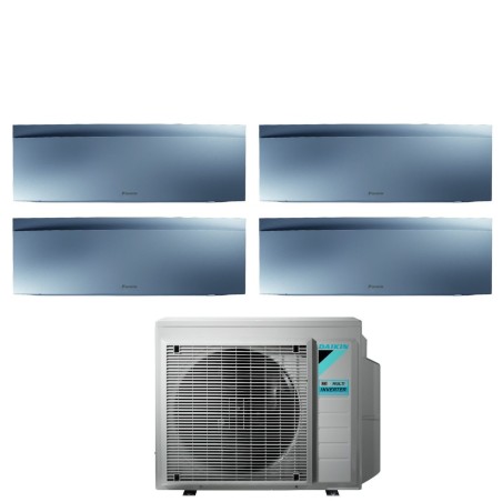 Climatizzatore Condizionatore DAIKIN BLUEVOLUTION Quadri split serie EMURA SILVER III Inverter da 7000+9000+9000+12000 btu con 4MXM68N WI-FI INTEGRATO R-32 7+9+9+12 A+++/A++