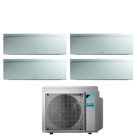 Climatizzatore Condizionatore DAIKIN BLUEVOLUTION Quadri split serie EMURA WHITE III Inverter da 7000+7000+12000+12000 btu con 4MXM68N WI-FI INTEGRATO R-32 7+7+12+12 A+++/A++