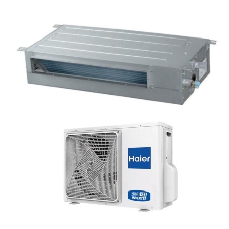 Climatizzatore Condizionatore Haier Canalizzato 24000 Btu Canalizzabile Bassa Prevalenza AD71S2SS1FA R-32 WI-FI Optional Telecomando Haier YR-HD01 A+/A