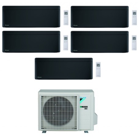 Climatizzatore Condizionatore DAIKIN BLUEVOLUTION Penta split serie STYLISH TOTAL BLACK Inverter da 9000+9000+12000+12000+12000 btu con 5MXM90N WI-FI INTEGRATO R-32 9+9+12+12+12 A+++/A++