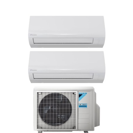 Climatizzatore Condizionatore DAIKIN Dual Split Serie ECOPLUS SENSIRA Inverter Da 9000+9000 Btu Con 2MXF50A WI-FI OPTIONAL R-32 9+9 A++/A++