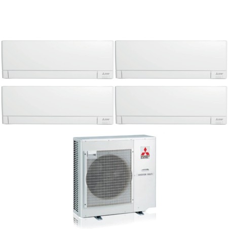 Climatizzatore Condizionatore MITSUBISHI ELECTRIC Linea Plus Quadri Split Serie MSZ-AY Inverter Da 9000+9000+9000+9000 Btu Con MXZ-4F80VF WI-FI INTEGRATO R-32 9+9+9+9 A++/A+