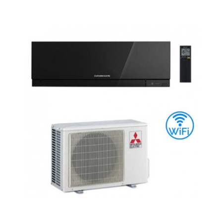 Climatizzatore Condizionatore MITSUBISHI ELECTRIC Mono Split Serie KIRIGAMINE ZEN BLACK MSZ-EF Inverter Da 12000 Btu con MSZ-EF35VGKB WI-FI INTEGRATO R-32 A+++/A++