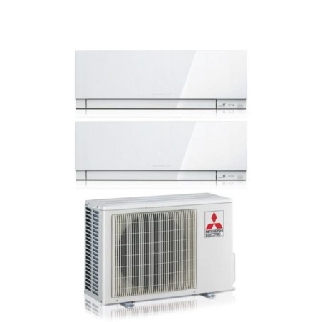 Climatizzatore Condizionatore MITSUBISHI ELECTRIC Dual Split 18+18 Serie KIRIGAMINE ZEN WHITE MSZ-EF Inverter con MXZ-3F68VF  WI-FI INTEGRATO R-32 18000+18000 A++/A+