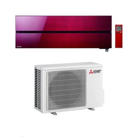 Climatizzatore Condizionatore MITSUBISHI ELECTRIC Mono Split 12000 btu serie KIRIGAMINE RUBY RED BLACK Inverter con MSZ-LN35VGV  WI-FI INTEGRATO R-32 A+++/A+++