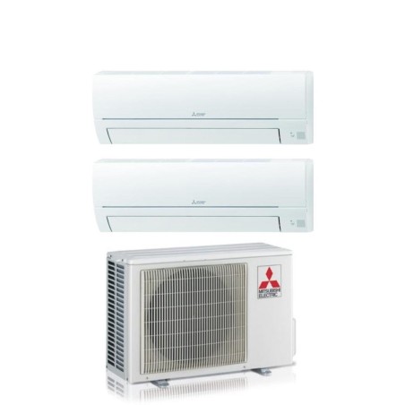 Climatizzatore Condizionatore MITSUBISHI Electric Dual split 9+9 LINEA SMART Inverter con MXZ-2HA40VF R-32 WI-FI OPTIONAL 9000+9000 A++/A+