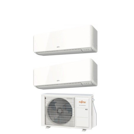 Climatizzatore Condizionatore FUJITSU Dual Split 12+12 serie KM Inverter Con AOYG18KBTA2 R-32 WI-FI INTEGRATO 12000+12000 A+++/A++