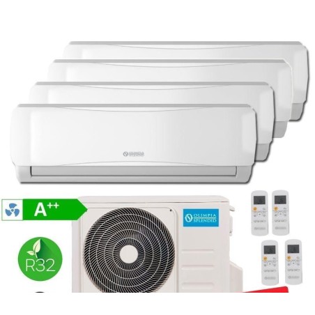 Climatizzatore Condizionatore Penta Split OLIMPIA SPLENDID 9+9+9+9+9 Serie NEXYA S4 Inverter Con OS-CEMEH42EI  R-32 WI-FI INTEGRATO 9000+9000+9000+9000+9000 A++/A