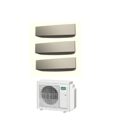 Climatizzatore Condizionatore GENERAL FUJITSU Trial Split 9+12+12 Serie KETA SILVER Inverter Con AOHG30KBTA4 R-32 WI-FI OPTIONAL 9000+12000+12000