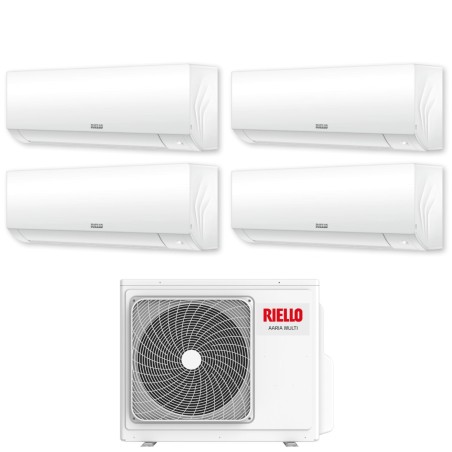 Climatizzatore Condizionatore RIELLO Quadri split  9+12+12+12 Serie AARIA PLUS I Inverter Con MULTI 485 PI WI-FI INTEGRATO 9000+12000+12000+12000  A++/A+ R-32