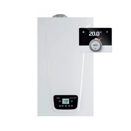 Caldaia a condensazione BAXI DUO-TEC COMPACT E 24 MAGO KW  METANO/GPL  low NOx CON TERMOSTATO MAGO INTEGRATO