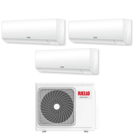 Climatizzatore Condizionatore RIELLO Trial Split 12+12+12 Serie AARIA PLUS I Inverter  Multi 475 P R-32 CON AARIA MULTI WI-FI OPTIONAL 12000+12000+12000 A++/A+