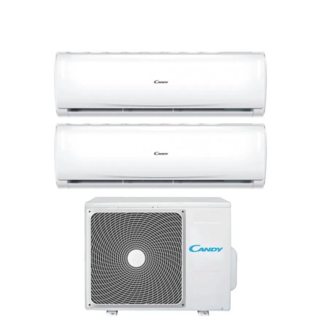 Climatizzatore Condizionatore CANDY Dual Split Serie PURA  9000+9000 btu  Inverter con CY-2T14AOUT  WI-FI INTEGRATO 9+9 A++/A+