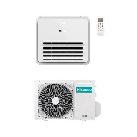 Climatizzatore Condizionatore HISENSE Mono split Inverter CONSOLE Da 9000 Btu Serie TURBO con AKT26UR4RK8 R-32 WI-FI OPTIONAL CON TELECOMANDO DI SERIE INCLUSO A++/A++