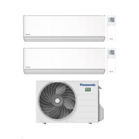 Climatizzatore Condizionatore Dual Split PANASONIC 7000+9000 Btu Serie ETHEREA WHITE Inverter Con CU-2Z35TBE WI-FI INTEGRATO 7+9 A+++/A++