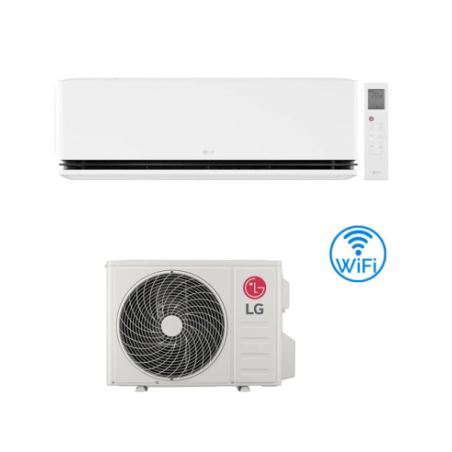 Climatizzatore Condizionatore LG Mono split DUALCOOL DELUXE Inverter 9000 Btu con H09S1D.NS1 + H09S1D.U12 R-32 WI-FI INTEGRATO A+++/A++