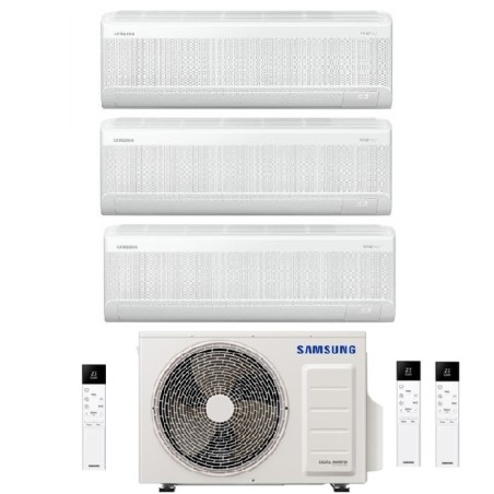 Climatizzatore Condizionatore SAMSUNG Trial Split Inverter Serie WINDFREE AVANT S2 9000+9000+12000 Btu Con AJ052TXJ3KG R-32 WI-FI INTEGRATO 9+9+12 A+++/A++