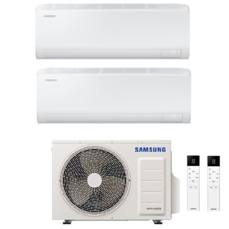 Climatizzatore Condizionatore SAMSUNG Dual split inverter serie CEBU S2 Da 9000+12000 Btu Con AJ050TXJ R-32 WI-FI INTEGRATO 9+12 A+++/A++