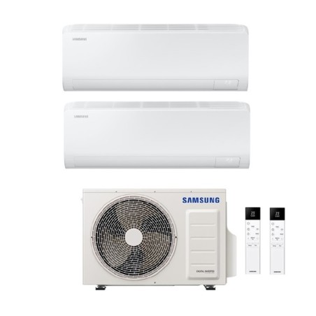 Climatizzatore Condizionatore SAMSUNG Dual split Inverter serie CEBU S2 Da 9000+12000 Btu con AJ068TXJ3KG R-32 WI-FI INTEGRATO 9+12 A++/A+