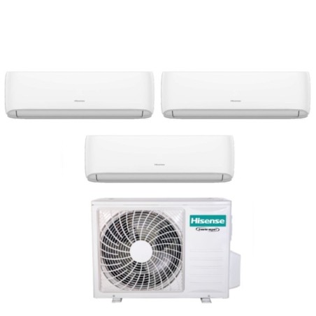 Climatizzatore Condizionatore HISENSE Trial Split serie HI-COMFORT Inverter da 9000+12000+18000 btu con 3AMW72U4RFA R-32 Wi-Fi Integrato 9+12+18 A++/A+