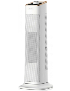 Stufa a Torretta Ceramica Oscillante Zephir 2200W Bianco...